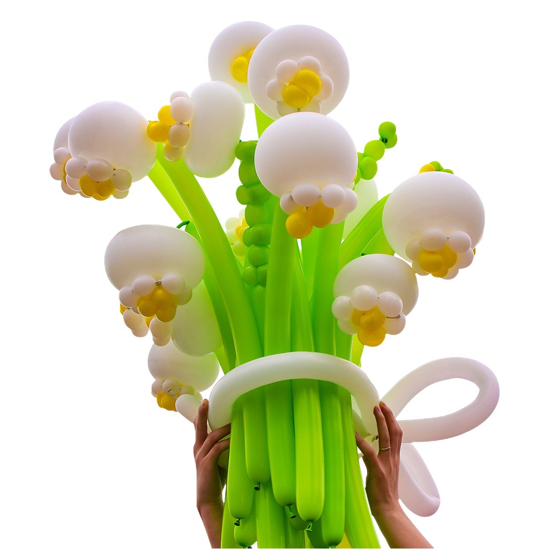 Paquete de materiales para hacer un ramo de globos de flores de Xiaohongshu, ideal para fiestas infantiles de estilo japonés y coreano, puesto de mercado nocturno, globos largos.