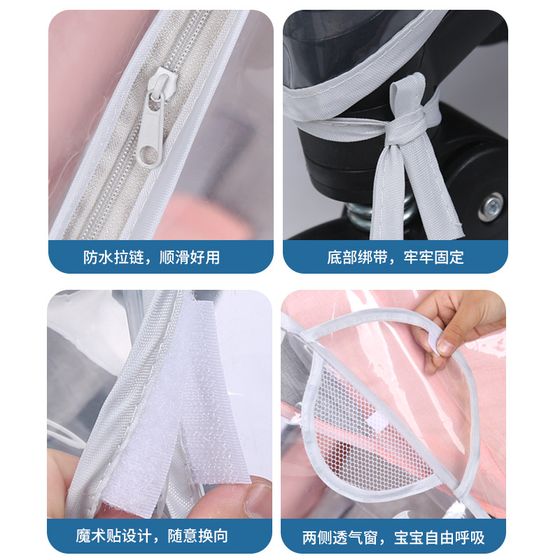 Carro de bebé parabrisas cochecito parabrisas universal cubierta de lluvia Carro de bebé coche para niños Invierno escudo térmico