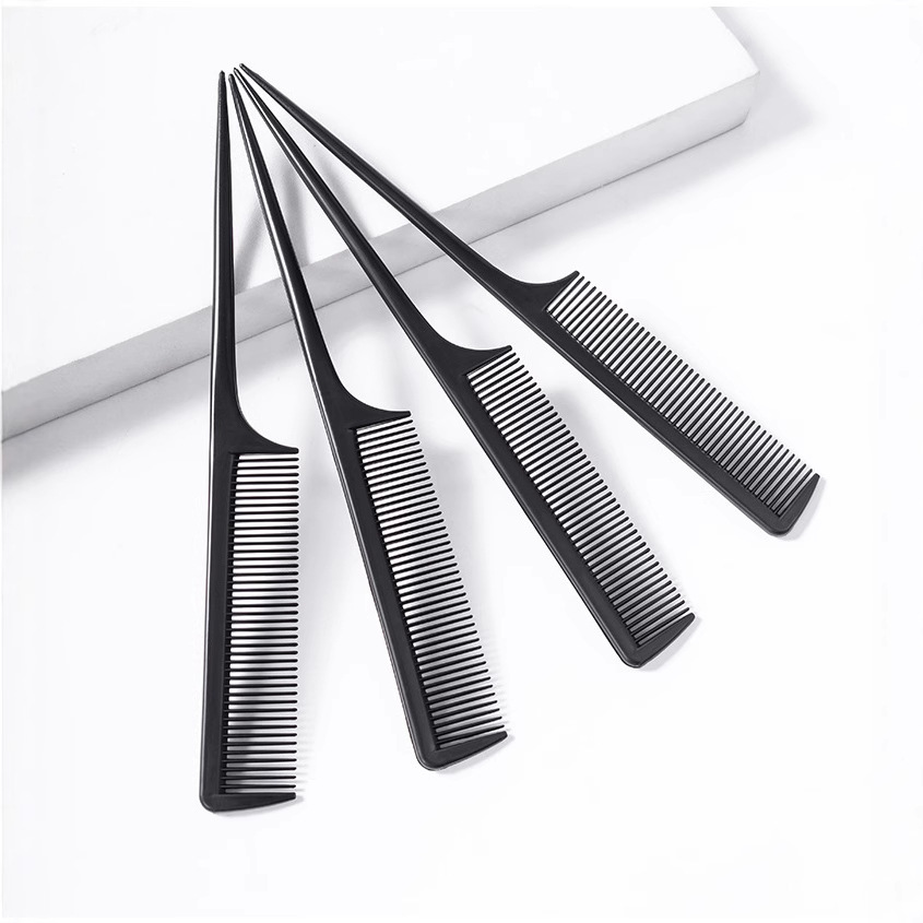 701A flat-toothed pointed-tail stylist comb portable dense-toothed…