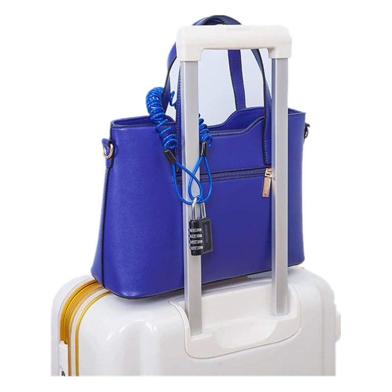 Трансграничный стальной трос Amazon длиной 1,5 м пружинный пластиковый тонкий стальной трос веревка для одежды Противоугонная Веревка с напоминанием