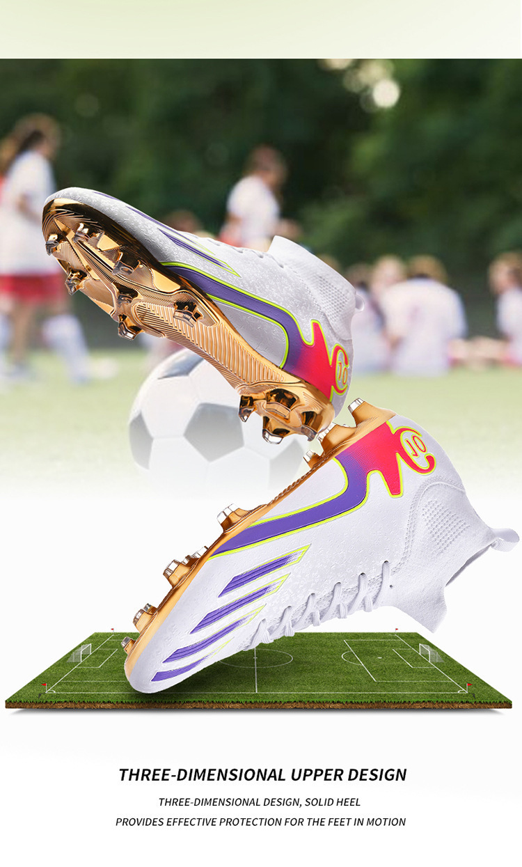 High-top Hallenfußballschuhe Mit Langen Stollen Für Training_voghion.com