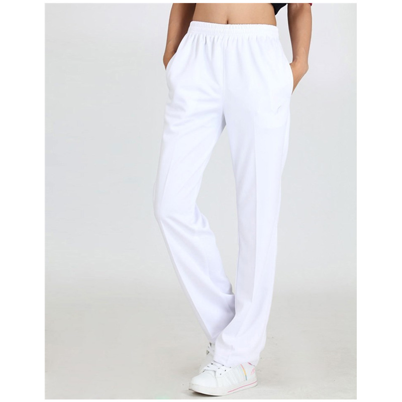 White trousers for men and women for gym