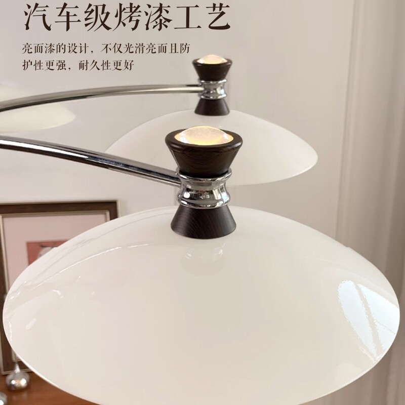法式中古风客厅主灯复古超亮吊灯高级感新款飞碟奶油风复古大吊灯|undefined