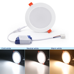 パネルライト開口部 110 ミリメートル 3 色調光 LED リビングルームキッチン調節可能な色温度シーリングライトダウンライト 85-265