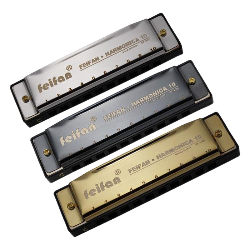 FEIFAN/FEIFAN fábrica al por mayor de 10 hoyos de tono C armónica de blues rendimiento educativo estudiante principiante de los niños