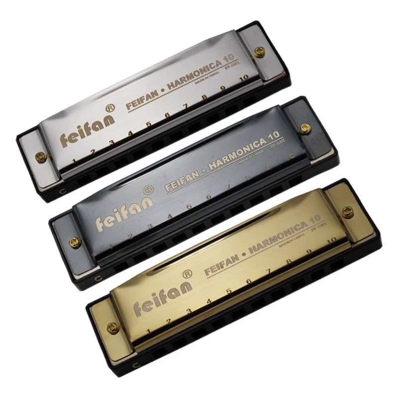 FEIFAN Flying производитель оптовая продажа 10 лунок C-блюз гармоника для детей