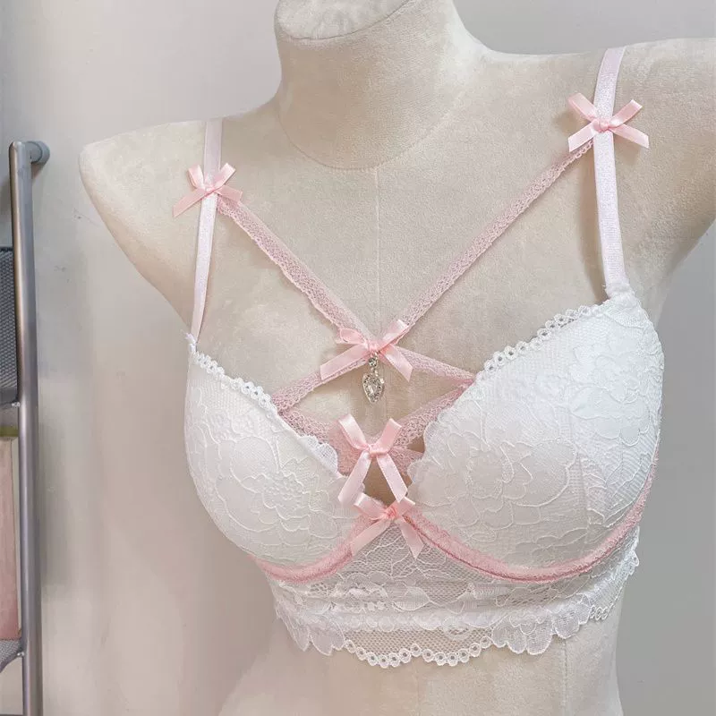 Sexy lace underwear, supporting push up bra