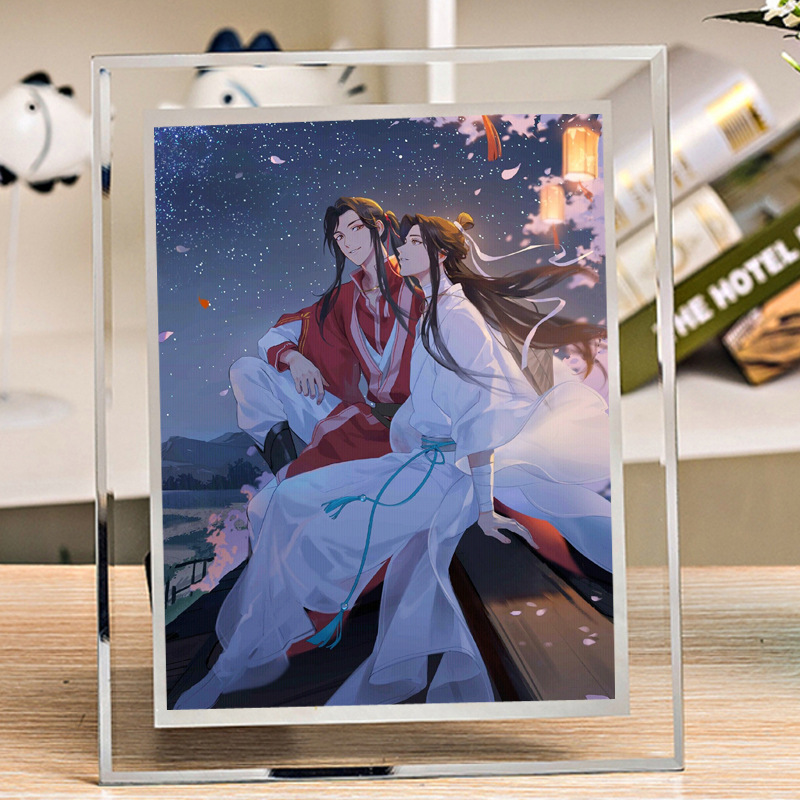 Tianguan Blessing Animation Surrounding diy Photo Frame Ink Fragrance Copper Smelly Flower City Xie Lian Gift Bedroom Dormitory Table