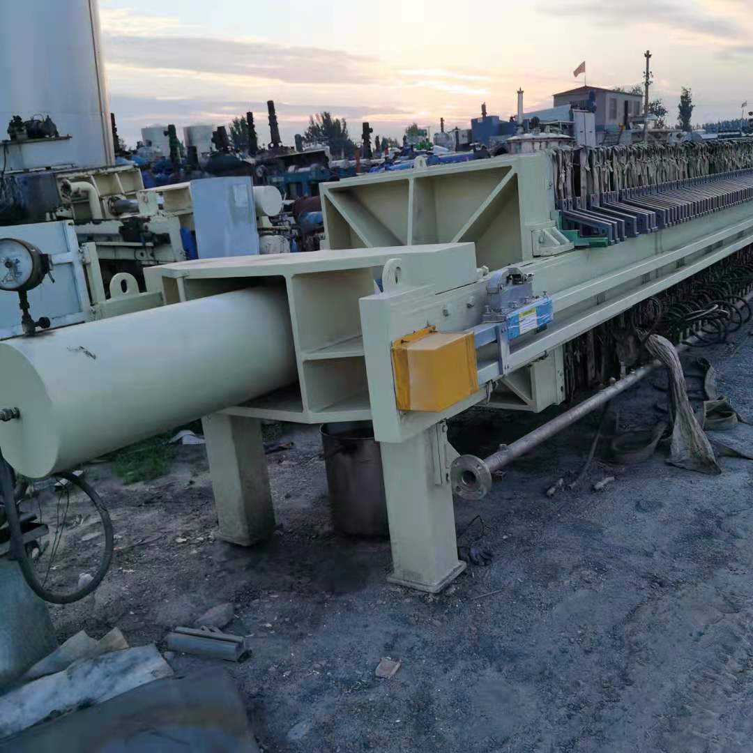 航海二手板框压滤机污泥浓缩脱水压滤一体机油漆冶金固液分离设备