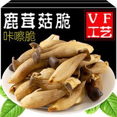 厂家批发椒盐味鹿茸菇菌菇脆片果蔬干脆非油炸无添加即食休闲零食