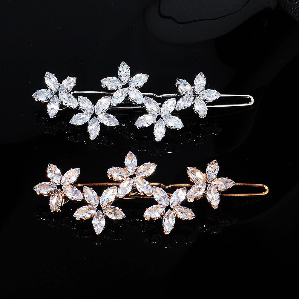 Korean Clip Crystal Zircon Hairpin display picture 1