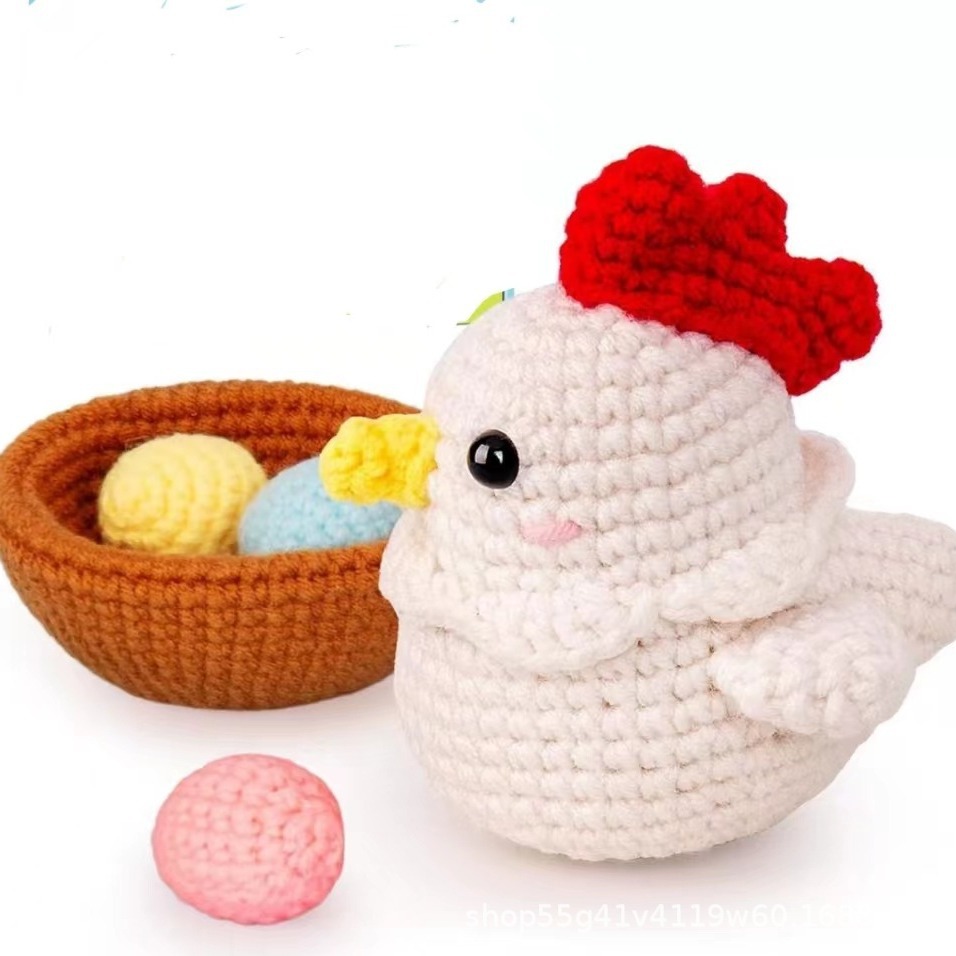 크로스보더 DIY 코바늘 짜임 재료 가방 동물 진열장 걸이 선물