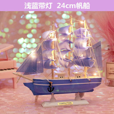 Model desk decorate Decoration Sailing Model girl lovely birthday gift Room ornament