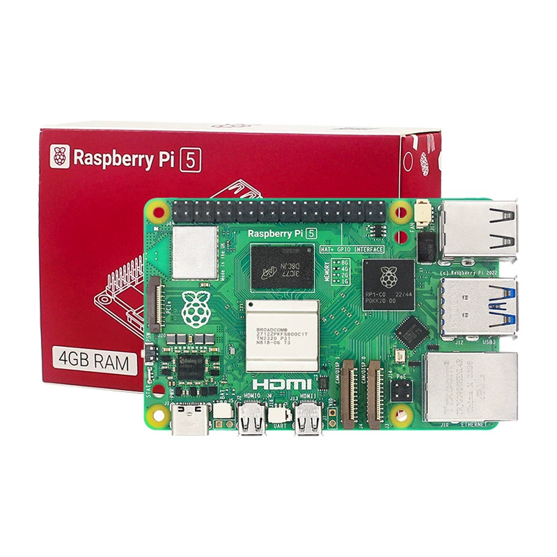 Плата разработки Raspberry Pi 5-го поколения Raspberry pi5 материнская плата искусственный интеллект программирование обучение интерфейс PCIe 2.0