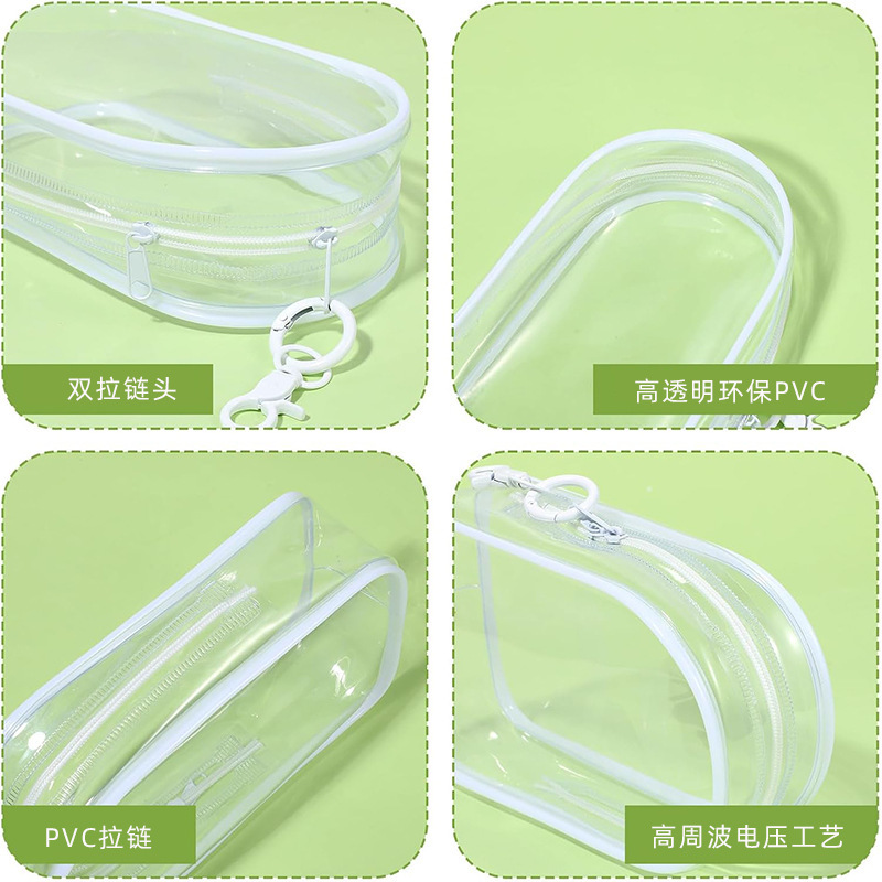周可可17cm棉花娃娃收纳包透明防尘保护套加厚pvc遛娃袋周边娃包|undefined