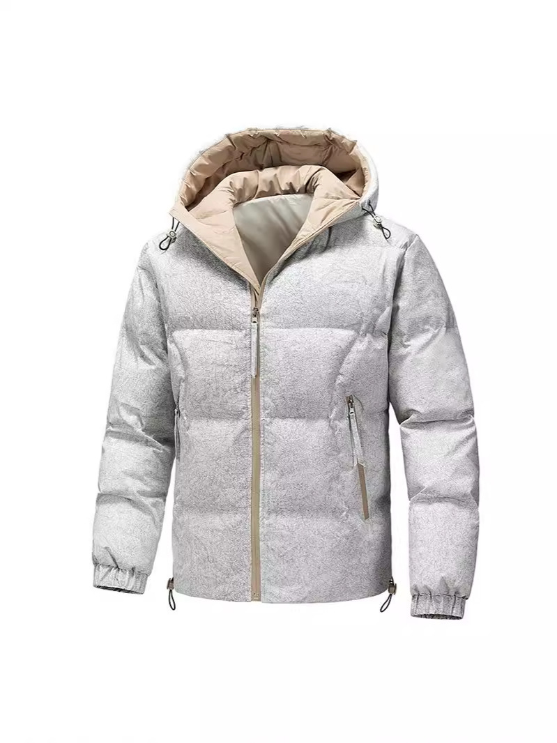 Men's Down Jacket Hooded Thick Padded Winter Coat For Men_voghion.com