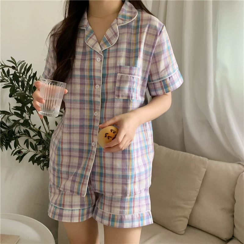 Pijama, cute set for students, thin summer cardigan, oversize