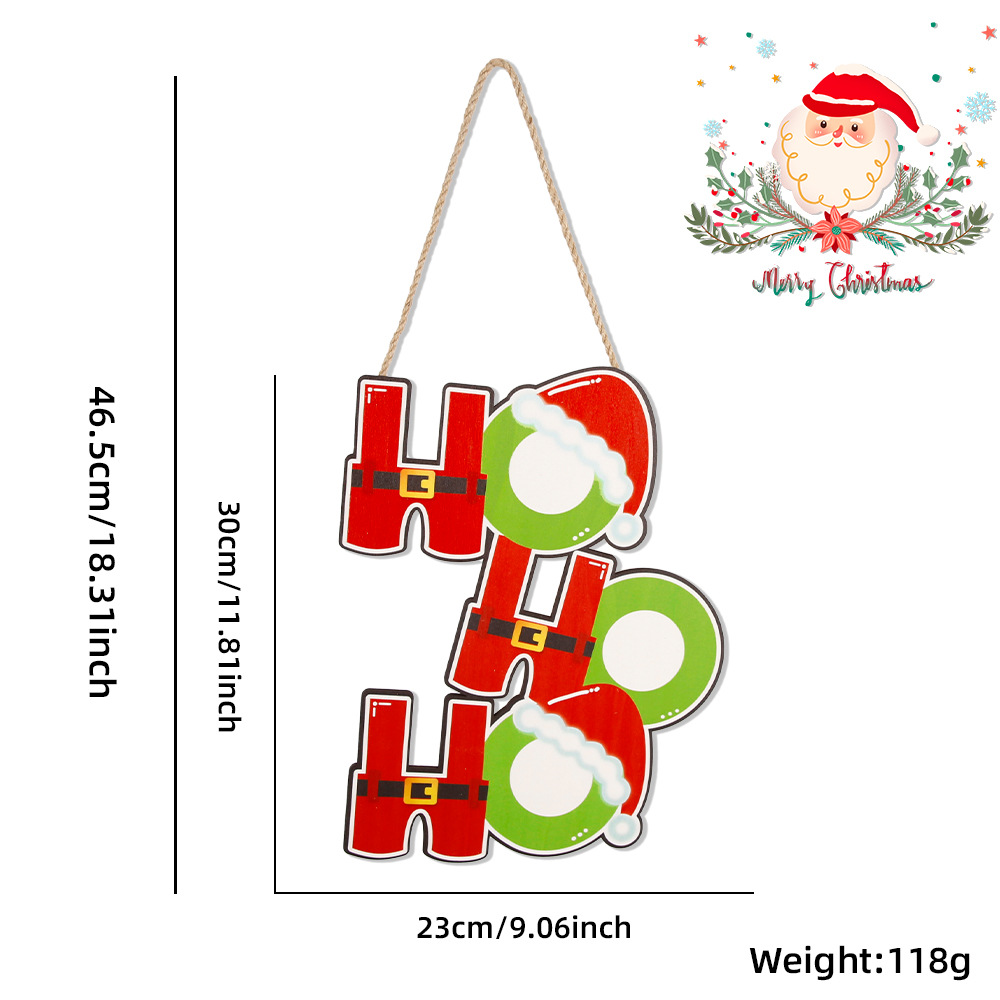 Neuer Anhänger für Partydekoration, Atmosphärenanordnung, Holztürbehang, Cartoon-Hängedekoration_voghion.com