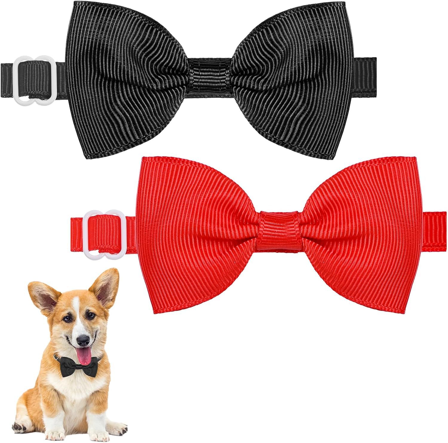black red bow tie