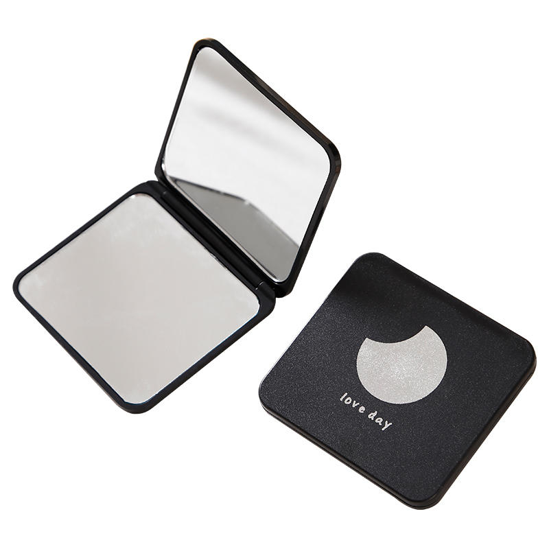 Espejo pequeño para llevar, mini espejo de maquillaje, dormitorio de estudiantes portátil de doble cara, espejo plegable de mano, mujer doméstica