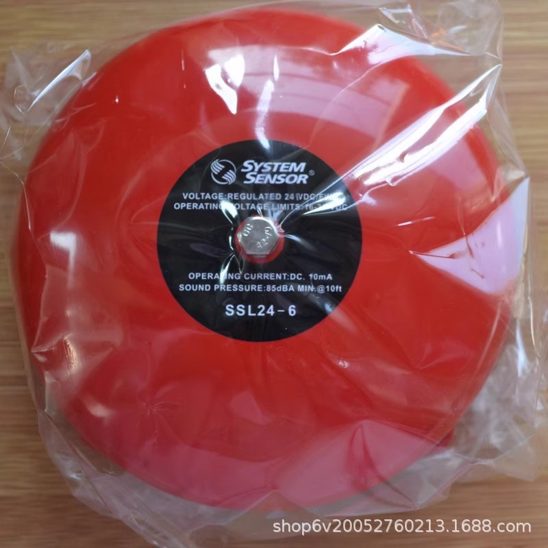 盛赛尔SYSTEM SENSOR SSL24-6警铃 火灾报警器消防设备 全新正品