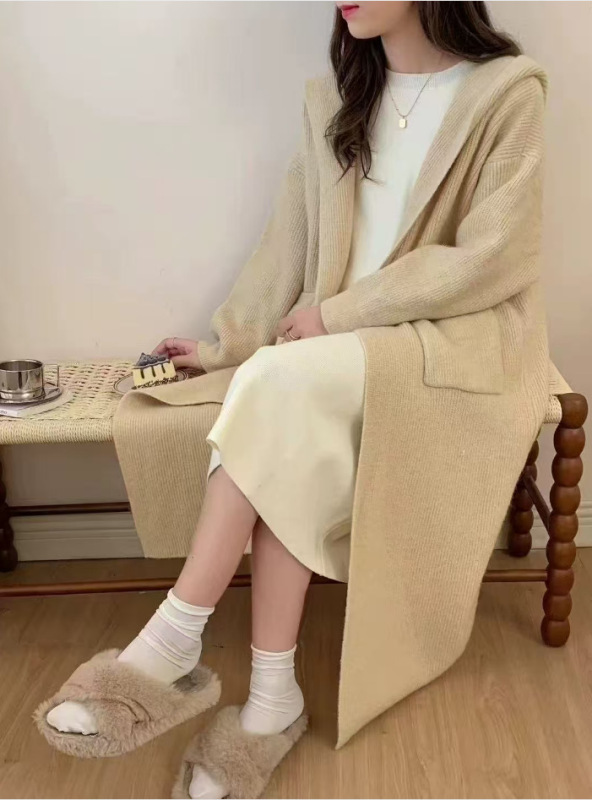 PH52902大爱美依缘2025秋季新款韩版中长款休闲连帽简约宽松外套|undefined