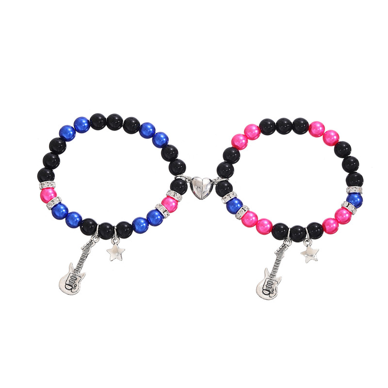 Cross-Border Hot-Selling Friendship Album Bracelet Role-Playing Costume Accessories Magnetic Couple Relationship Distance Bracelet Gift