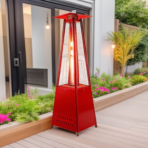 Red appearance gas heater for scenic spots