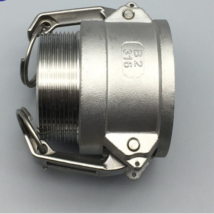 专业铸造304不锈钢直通式接头扣压式外螺纹水管接头B型外丝母头