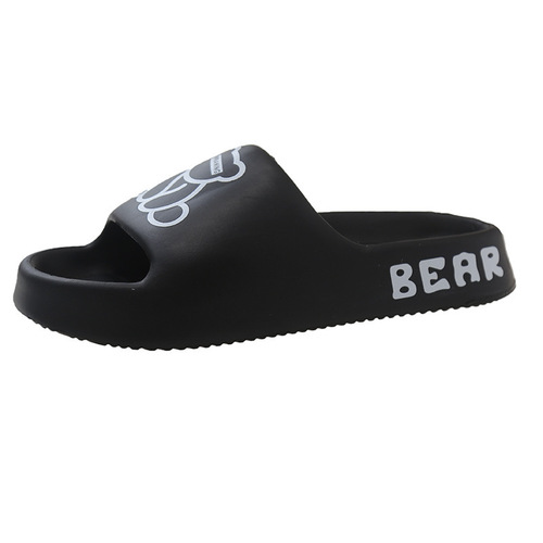 EVA Slippers for Women, Outwear Quiet, Soft, Cute Cartoon Home Indoor Thick Sole Anti-Slip Couple Summer Slippers