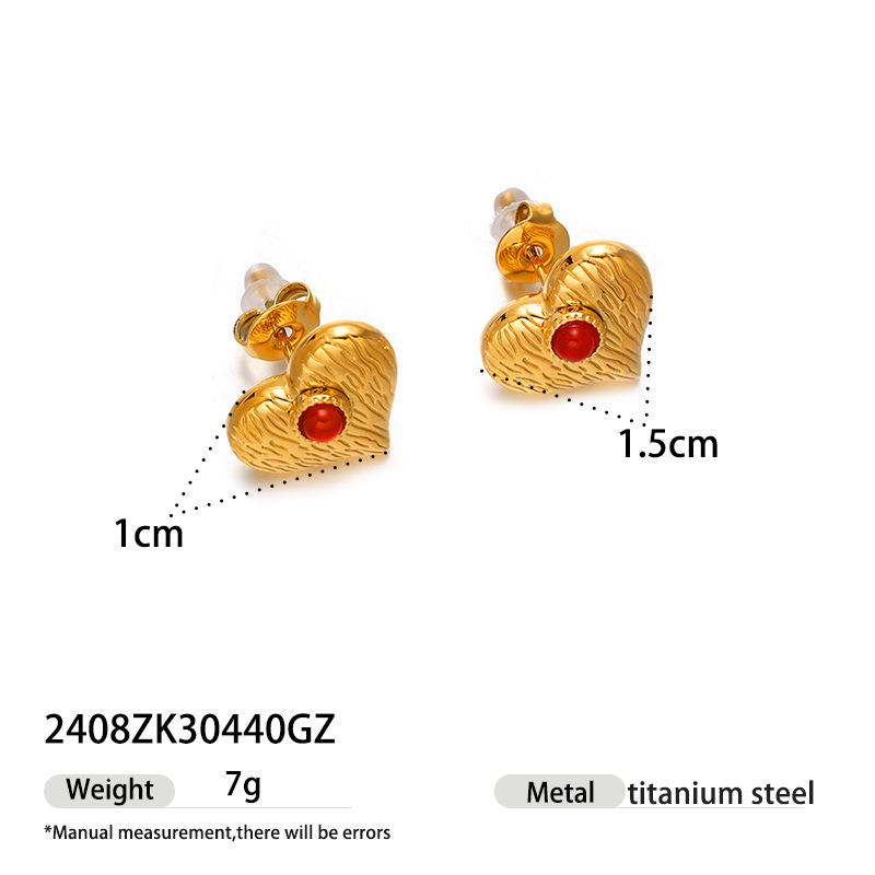 TENA Europa y América collar de acero inoxidable lujo ligero nicho moda amor conjunto de joyas de mano zircon incrustado venta caliente transfronteriza