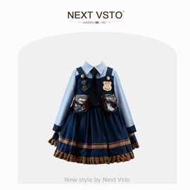 英国NEXT VSTO女童朱迪兔子警官cos服春秋小女孩洛丽塔礼服公主裙