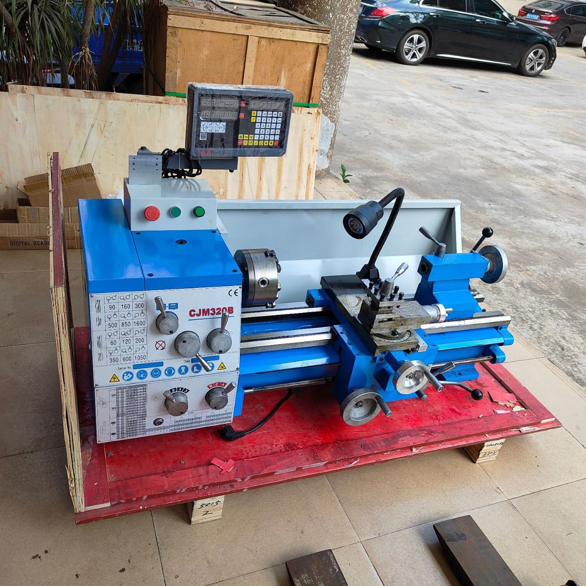 精星小型台式全钢件齿轮变速车床 CJM320B工业车床 普通车床