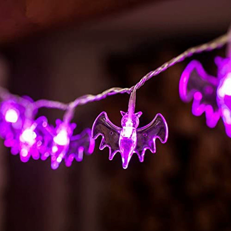 Кросс-бордер spot Halloween LED атмосфера декоративные огни тыква паук летучая мышь световая гирлянда череп маленький призрак мигающий свет