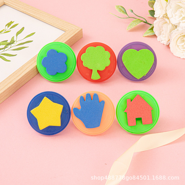 children's sponge art seal
