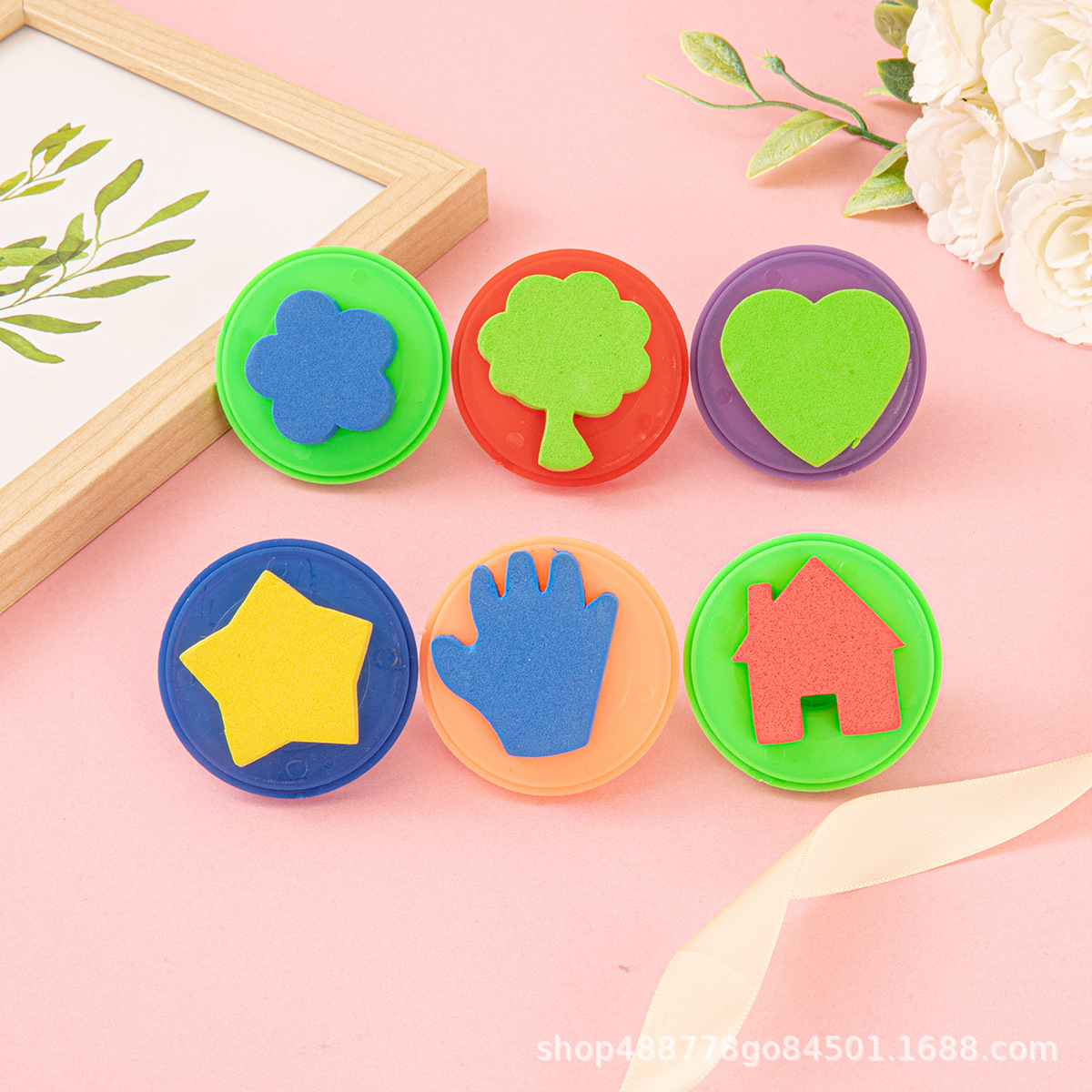 Fabricantes de pintura infantil al por mayor esponja pintura cepillo esponja sello cabeza de hongo EVA rodillo sello diy arte graffiti