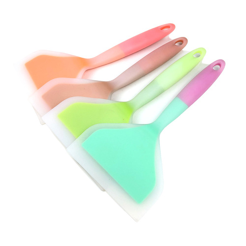 Manufacturer Tamagoyaki silicone spatula wide mouth pizza spatula steak non-stick silicone spatula silicone kitchenware