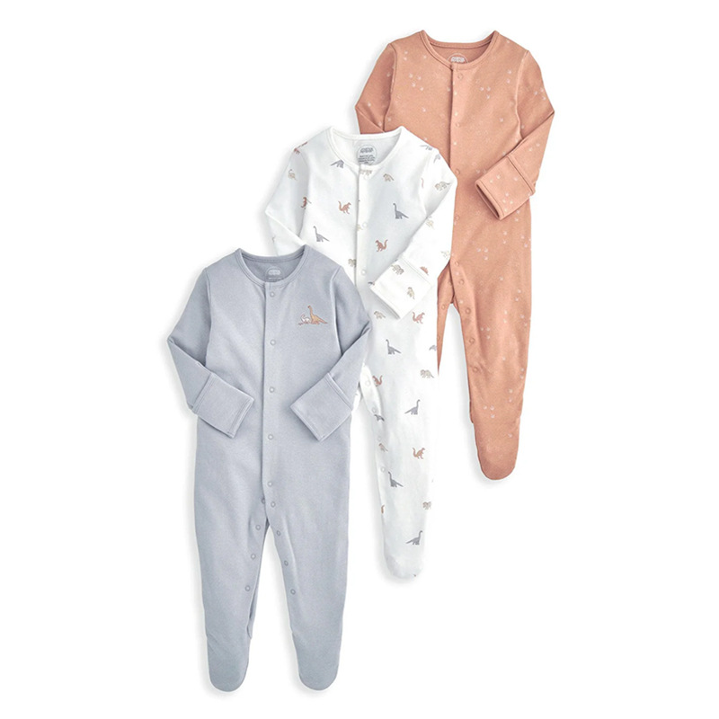 外国貿易の子供服春秋タイプの赤ちゃんのワンピースの長袖は足を包んでパジャマの新入生の赤ちゃんのプレゼントの箱を登ります。