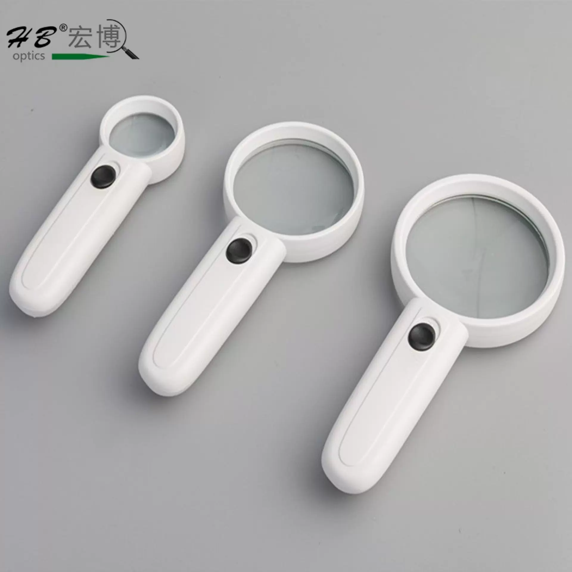 厂家供应 2LED灯 感叹号 手持阅读放大镜