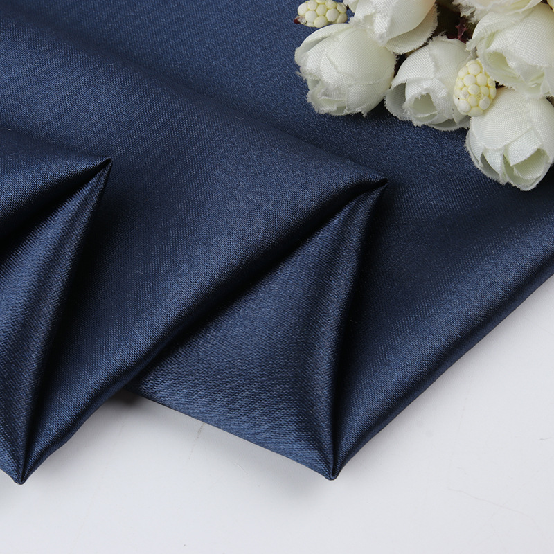 彈力色丁布 仿真絲綢緞有光布料 春夏連衣裙婚紗禮服睡衣面料批發