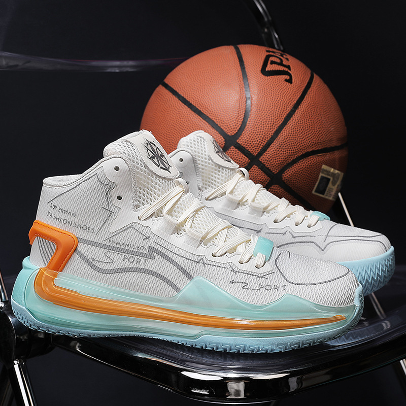 2023 Winter new cross-border plus size men's shoes sharp blade 4 breathable combat basketball shoes trendy all-matching couple shoes men 2023 Winter new cross-border plus size men's shoes sharp blade 4 breathable combat basketball shoes trendy all-matching couple shoes men
