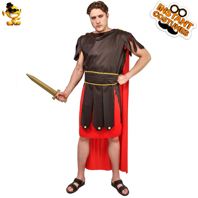Halloween adulto masculino medieval antiguo romano Guerrero traje etapa gladiador de los hombres image 7