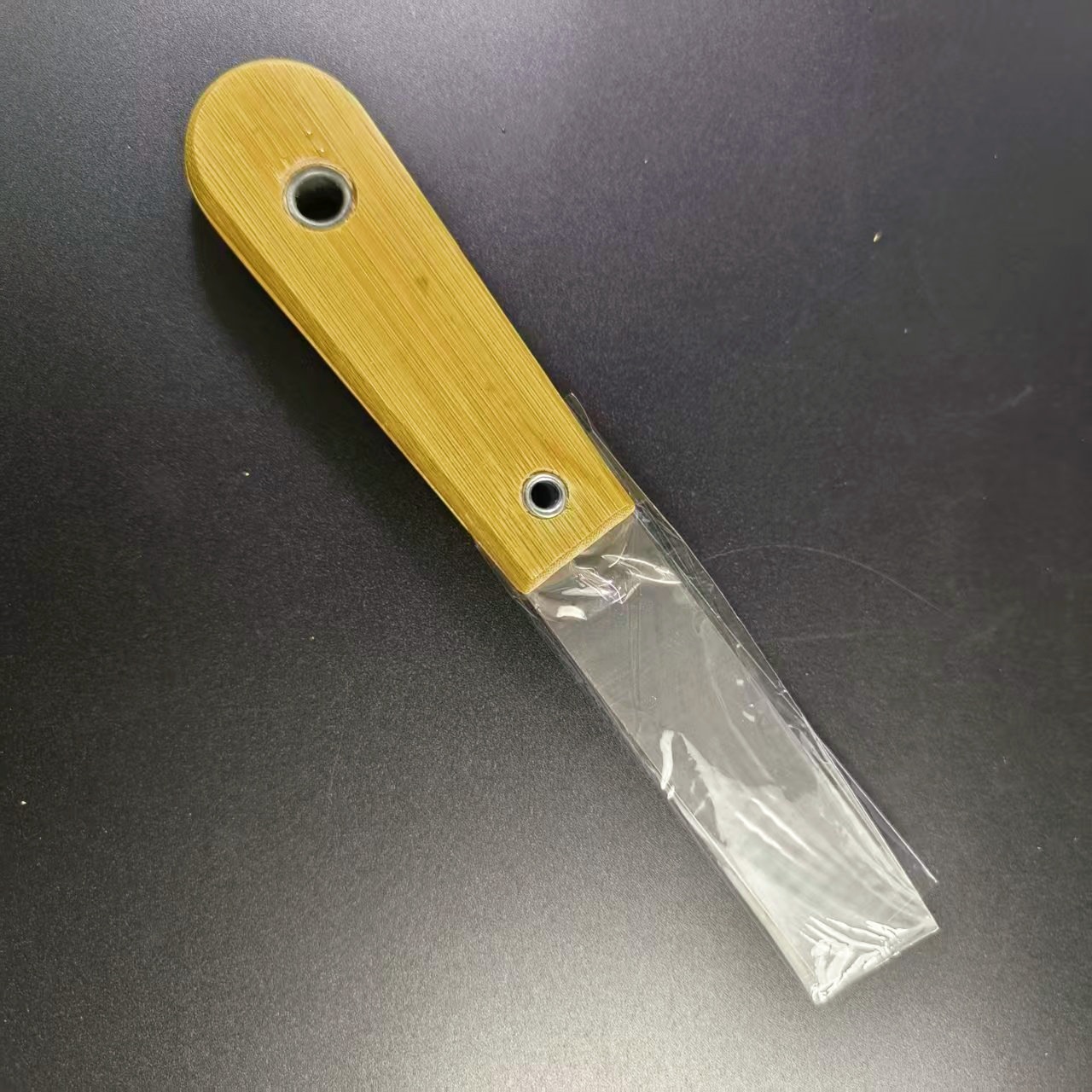Cuchillo de masilla de acero inoxidable de dos colores cuchillo de masilla de goma cuchillo de raspa cuchillo de lote cuchillo de plástico cuchillo de masilla de alta dureza espejo