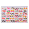 Fruit earrings, set with bow, 100 pair, flowered