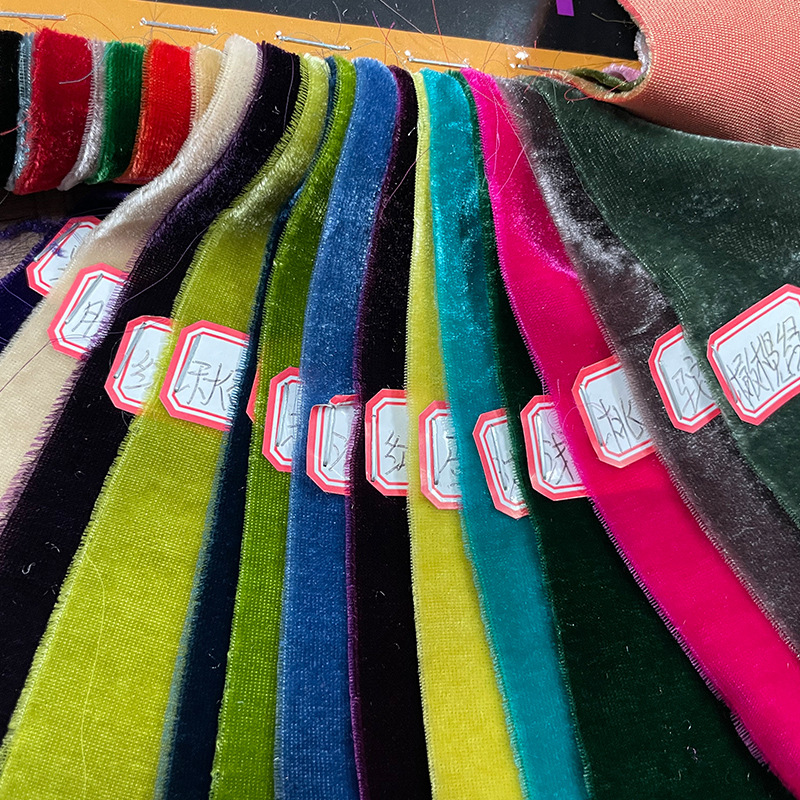 Amazon nueva cinta tira de tela de terciopelo desmenuzado borde áspero cisne simulación cinturón de terciopelo boda corbata con flor bolsa decoración