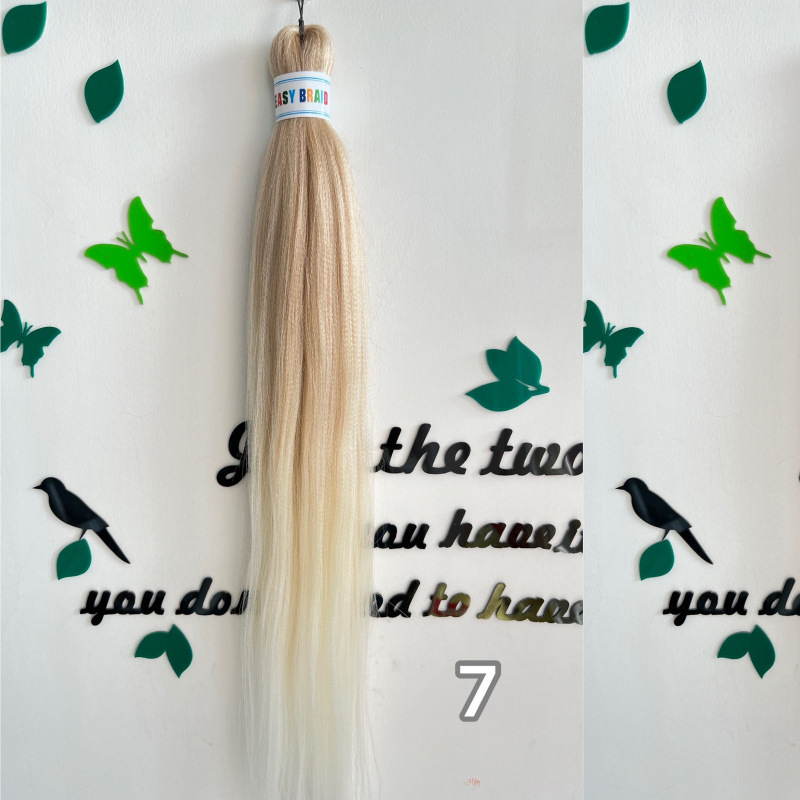 Fijo de baja temperatura de agua caliente FR Easy Braid Fibra química Trenza sucia Multicolor Negro Pechón suave y esponjoso