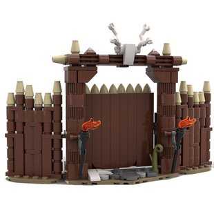 Moc-103656 Village Door Model 220 Particle Number Children's Christmas Gift