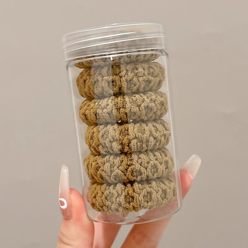 Alta elasticidad gruesa y gruesa cuerda de cabeza de anillo de cabello para mujeres 2025 nuevo otoño y invierno alta cuerda de cabello de cola de cabello atada banda elástica de cabello