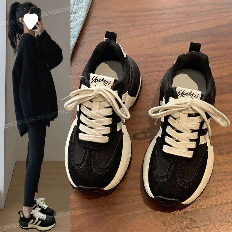 Clearance Sale Women's Running Shoes 2025 New Popular Spring and Autumn Thick-Soled Versatile Casual Sports Dad Shoes