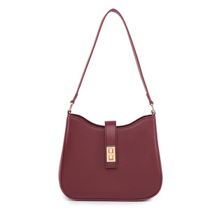 Trendy Textured Lock Bag for Women 2025 Spring, Summer, Autumn and Winter New Trendy Fashion Simple Commuter Shoulder Bag Armpit Bag